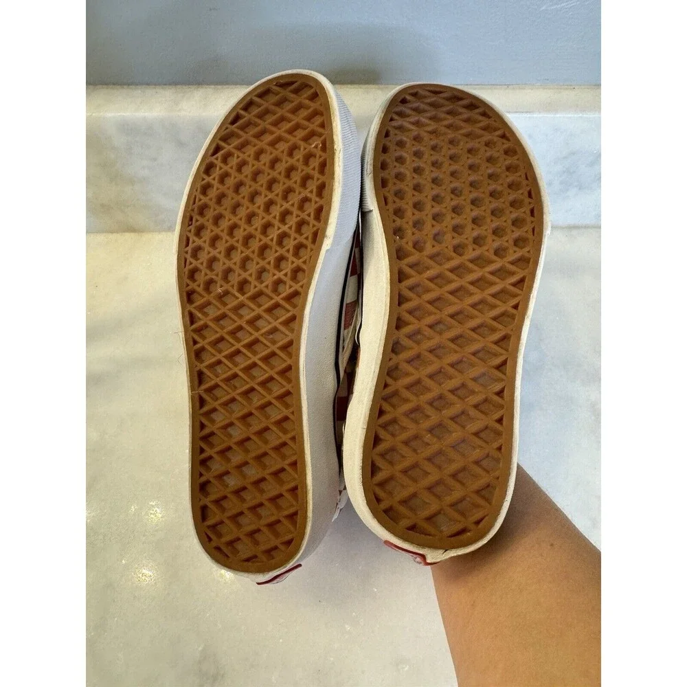 Vans Classic Slip-On Retro Rainbow Checkerboard Skateboard Shoes Sz 5.0W 3.5 Men